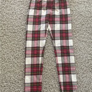 Hanna Andersson Red and Black Plaid Leggings